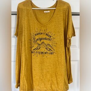 Maurices Mustard Graphic Tee